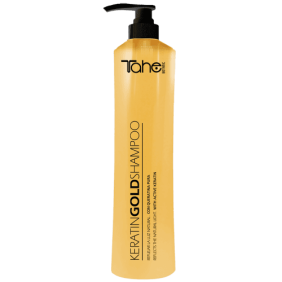 Tahe Botanic - Champú Keratin Gold OROLIQUIDO con queratina para cabellos muy dañados 800 ml