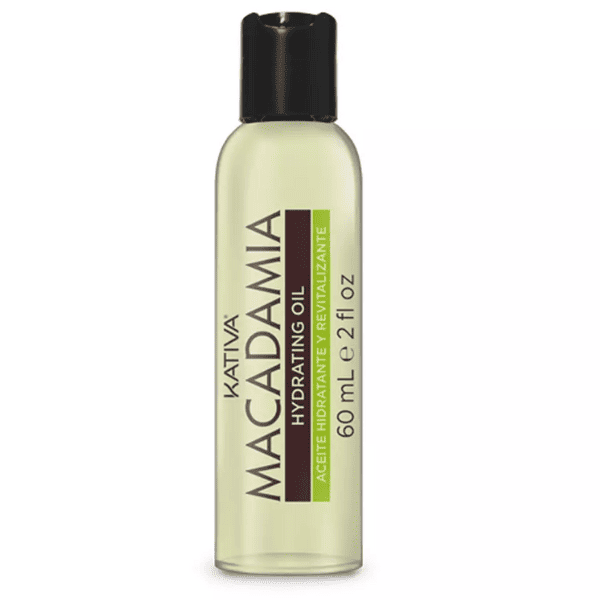 Kativa - Aceite MACADAMIA Hidratante y Revitalizante (libre de sal y sin sulfatos) 60 ml