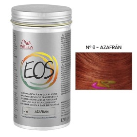 Wella - Tinte Coloración Vegetal EOS Tono Moda Nº 6 AZAFRÁN 120 gramos