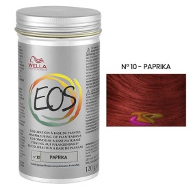 Wella - Tinte Coloración Vegetal EOS Tono Moda Nº 10 PIMENTÓN 120 gramos