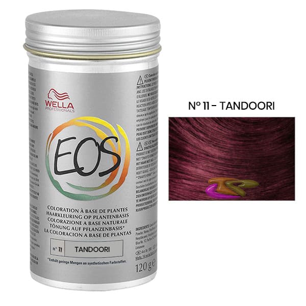 Wella - Tinte Coloración Vegetal EOS Tono Moda Nº 11 TANDOORI 120 gramos