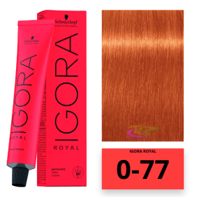 Schwarzkopf - Tinte Igora Royal 0/77 Intensificador Cobre 60 ml