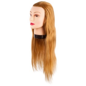 Eurostil - Cabeza MANIQUÍ mujer de CABELLO ``PRO-H`` extra largo 55-60 CM con soporte (02545)