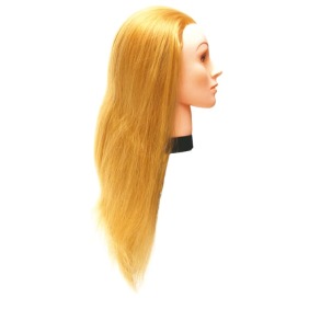 Eurostil - Cabeza MANIQUÍ mujer de CABELLO ``PRO-H`` largo 45-50 CM con soporte (02544)