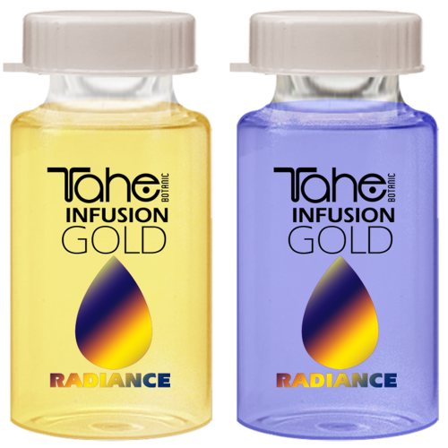 Tahe Botanic - INFUSIÓN GOLD RADIANCE 2X10 ML (Tratamiento iluminador de cabellos rubios y mechados)