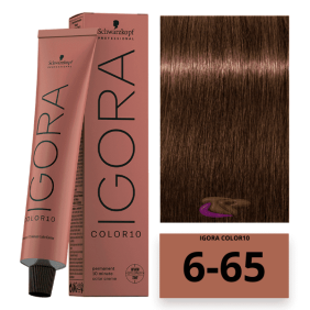 Schwarzkopf - Tinte COLOR Igora 10 Minutos 6-65 Rubio Oscuro Marrón Dorado 60 ml