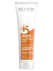 Revlon - Champú y Acondicionador 2 en 1 Total Color Care 45 days INTENSE COPPERS 275 ml 