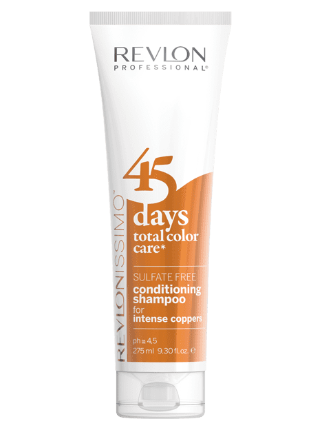 Revlon - Champú y Acondicionador 2 en 1 Total Color Care 45 days INTENSE COPPERS 275 ml 