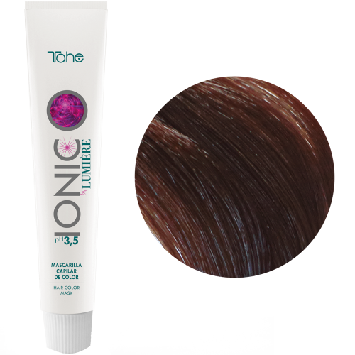 Tahe Ionic - Mascarilla de Coloración tratante para el cabello de Tono Marrón 100 ml