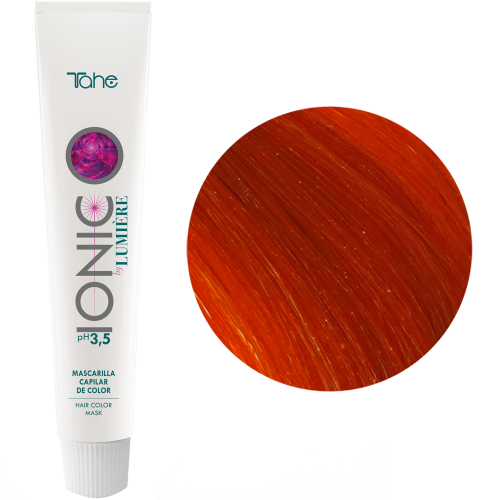 Tahe Ionic - Mascarilla de Coloración tratante para el cabello de Tono Cobrizo 100 ml