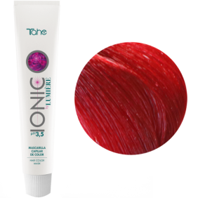 Tahe Ionic - Mascarilla de Coloración tratante para el cabello de Tono Rojo Fuego 100 ml