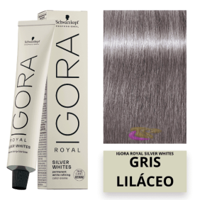 Schwarzkopf - Tinte Igora Royal Silver Whites Gris Liláceo 60 ml 