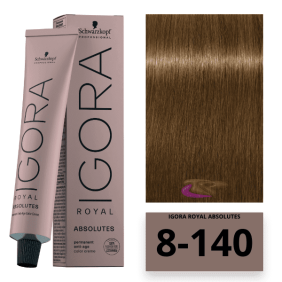 Schwarzkopf - Tinte Igora Royal Absolutes 8/140 Rubio Claro Ceniza Beige 60 ml 