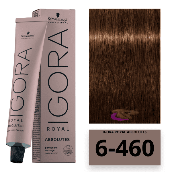 Schwarzkopf - Tinte Igora Royal Absolutes Age Blend 6/460 Rubio Oscuro Beige Chocolate 60 ml 