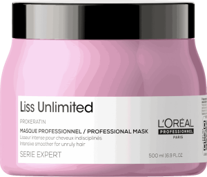 L`Oréal Serie Expert - Mascarilla Alisadora LISS UNLIMITED cabellos rebeldes 500 ml