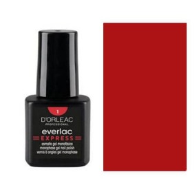 D`orleac - Esmalte Gel EVERLAC EXPRESS Nº1 ROJO 7 ml (XE16501)