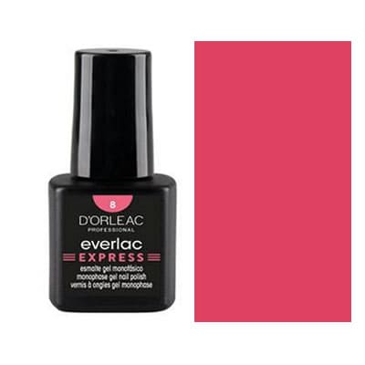 D`orleac - Esmalte Gel EVERLAC EXPRESS Nº8 CORAL PERLADO 7 ml (XE16508)