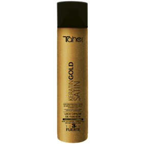 Tahe Botanic - Laca Satin Keratin Gold Nº3 Fijación Fuerte 400 ml