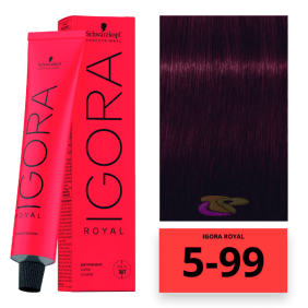 Schwarzkopf - Tinte Igora Royal 5/99 Castaño Claro Violeta Intenso 60 ml 