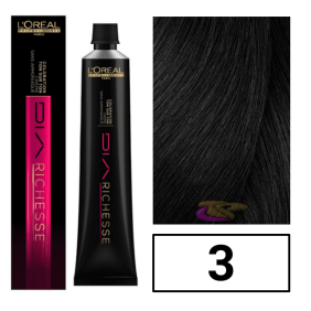 L`Oréal - Coloración DIARICHESSE 3 Castaño Oscuro sin amoniaco 50 ml