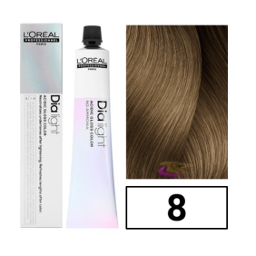 L`Oréal - Coloración DIALIGHT 8 Rubio Claro sin amoniaco 50 ml