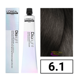 L`Oréal - Coloración DIALIGHT 6.1 Rubio Oscuro Ceniza sin amoniaco 50 ml