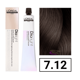 L`Oréal - Coloración DIALIGHT 7.12 Rubio Ceniza Irisado sin amoniaco 50 ml