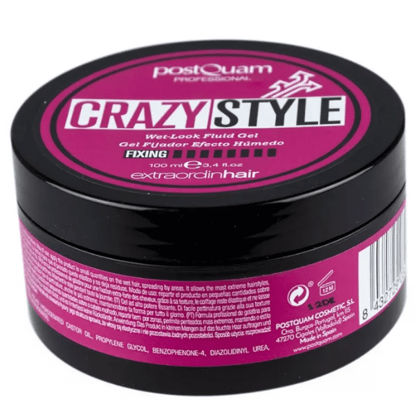 Postquam - CRAZY STYLE Gel Fijador Efecto Húmedo 100 ml