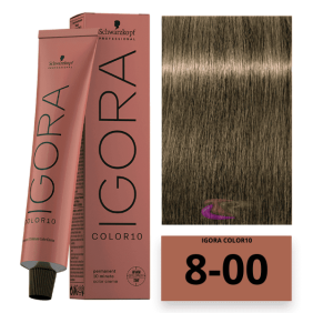 Schwarzkopf - Tinte COLOR Igora 10 Minutos 8-00 Rubio Claro Natural Intenso 60 ml