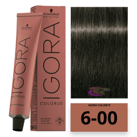 Schwarzkopf - Tinte COLOR Igora 10 Minutos 6-00 Rubio Oscuro Natural Intenso 60 ml