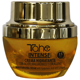 Tahe - Crema Hidratante Intense 24h fps.15 con Ácido Hialurónico y Colágeno 50 ml