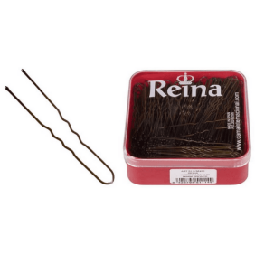 Reina - Caja horquillas invisibles nº 27 color Bronce 400 uds (H721001BR)