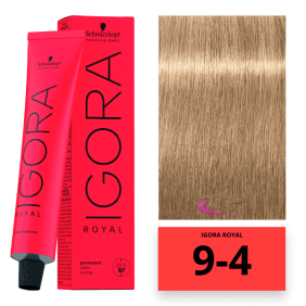 Schwarzkopf - Tinte Igora Royal 9/4 Rubio Muy Claro Beige 60 ml 