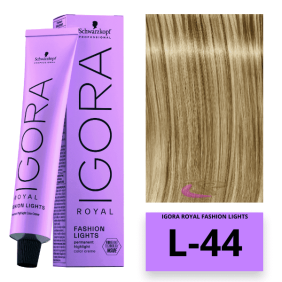 Schwarzkopf - Igora Royal Fashion Lights L-44 Beige 60 ml