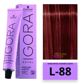 Schwarzkopf - Igora Royal Fashion Lights L-88 Rojo 60 ml