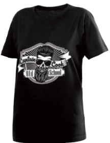 Captain Cook -  Camiseta talla S color Negro (04957/4)