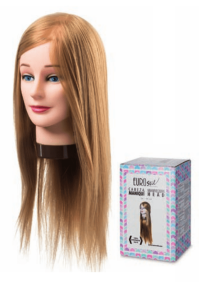 Eurostil - Cabeza MANIQUÍ mujer ALICE 35-40 cm CABELLO SINTÉTICO (04954)