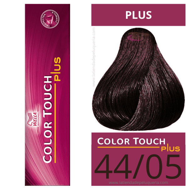 Wella - Baño COLOR TOUCH PLUS 44/05 Castaño Medio Natural Caoba de 60 ml