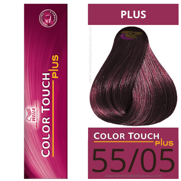 Wella - Baño COLOR TOUCH PLUS 55/05 Castaño Claro Natural Caoba de 60 ml