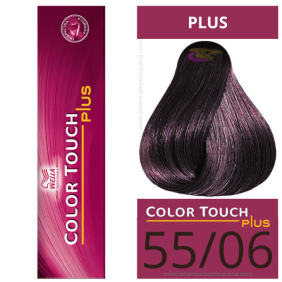 Wella - Baño COLOR TOUCH PLUS 55/06 Castaño Claro Natural Violeta de 60 ml