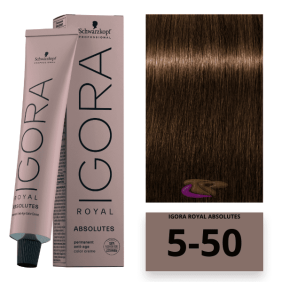 Schwarzkopf - Tinte Igora Royal Absolutes 5/50 Castaño Claro Dorado Natural 60 ml