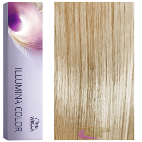 Wella - Tinte Illumina Color 10/36 Rubio Super Claro Dorado Violeta 60 ml