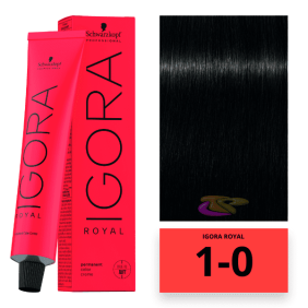 Schwarzkopf - Tinte Igora Royal 1/0 Negro 60 ml 