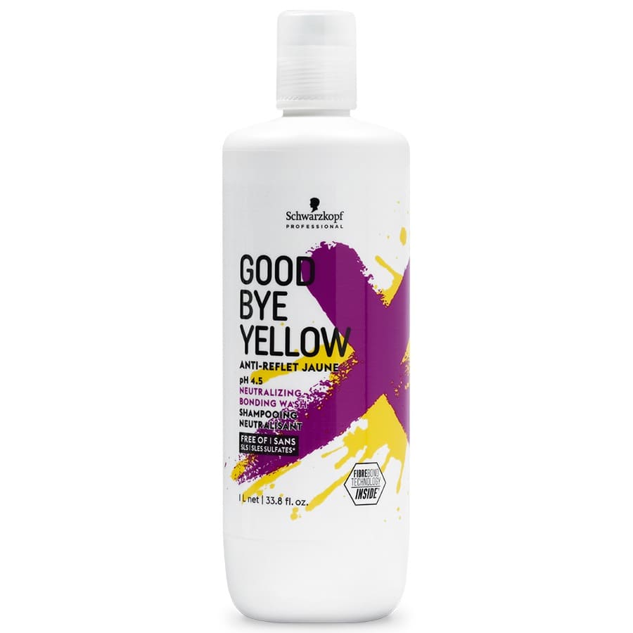 Schwarzkopf - Champú Goodbye Yellow (neutraliza tonos amarillos) 1000 ml