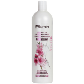 Blumin - Champú LECHE DE ARROZ Y FLOR DE CEREZO (para cabellos normales a secos) 1000 ml