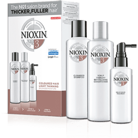 Nioxin - Kit SISTEMA 3 cabello TEÑIDO ligera pérdida de densidad (3 productos)
