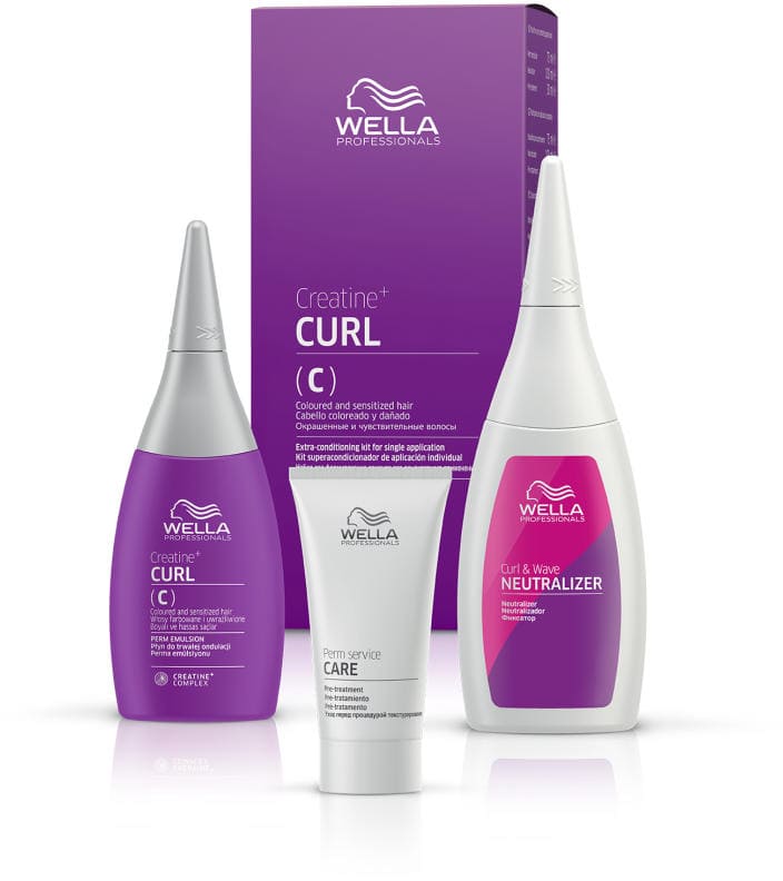 Wella - Kit permanente CREATINE+ CURL (C) para hacer rizos 205 ml