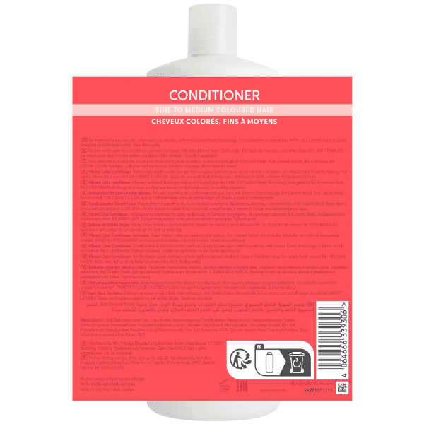 Wella Invigo - Acondicionador COLOR BRILLIANCE cabello teñido fino/normal 1000 ml
