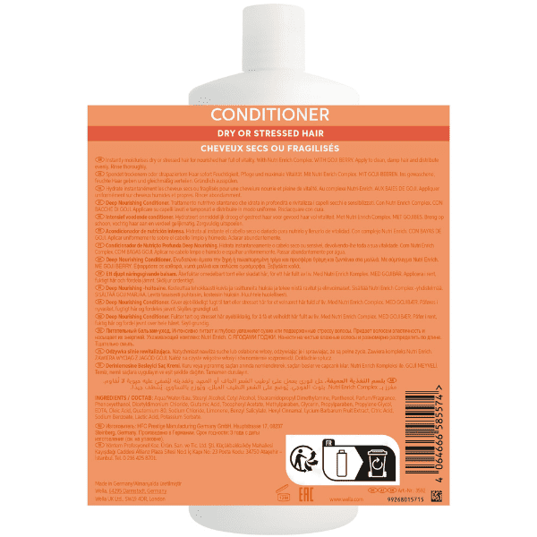 Wella Invigo - Acondicionador NUTRI-ENRICH cabello seco 1000 ml
