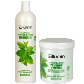 Blumin Urban - Pack Oferta Té Verde y Menta (champú 1000 ml + mascarilla 700 ml)